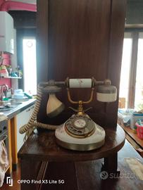 telefono Telcer vintage ceramica e oro 18k