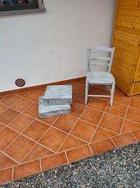 coppia di scatole in legno