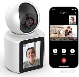 TELECAMERA WIFI DA INTERNO CON MONITOR DA 2.8"