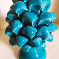 Pigna verde smeraldo in ceramica  siciliana h. 10 