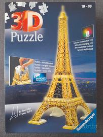 Ravensburger Puzzle 3D Tour Eiffel Night Ed. Usato