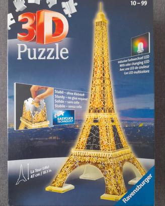 Ravensburger Puzzle 3D Tour Eiffel Night Ed. Usato