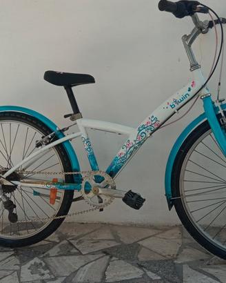bici ragazza donna 140 -165 btwin 24 con marce 