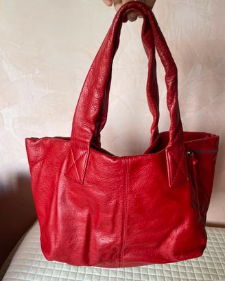 Borsa Francesco Biasia pelle rossa
