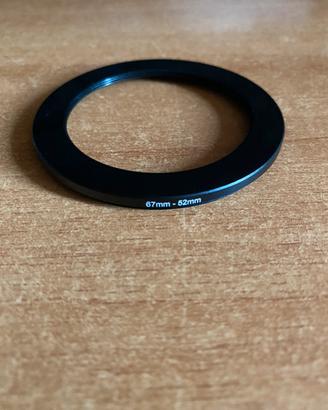Anello adattatore step-down 67-52 mm fotocamera