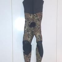 pantaloni/salopette muta 7 mm cressi mimetica