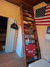 scala in legno gradini alternati