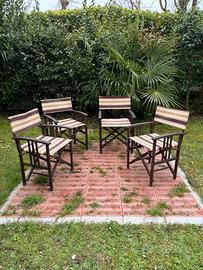 Sedie d’epoca in teak restaurate