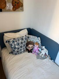 Letto singolo ad angolo