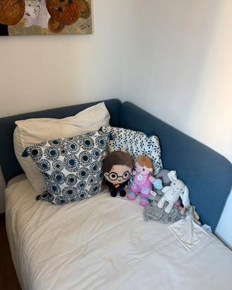 Letto singolo ad angolo