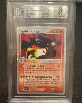 Pokémon Typhlosion Ex 099/100 8 BGS Ita Sandstorm