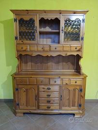 Credenza legno con vetrinetta