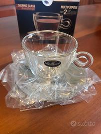 Set cappuccino THERMIC GLASS BORMIOLI