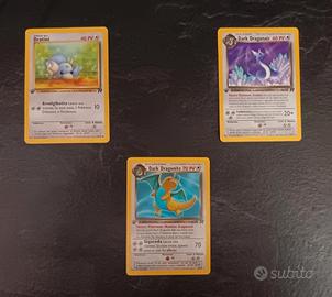 lotto carte Pokemon vintage set Rocket prima rd