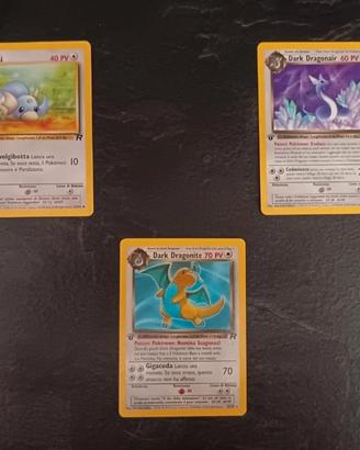 lotto carte Pokemon vintage set Rocket prima rd