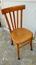Sedia vintage in faggio anni 50 
