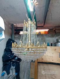 Lampadario vintage anni 80 .