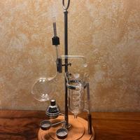 Alambicco/distillatore da tavolo in vetro metallo