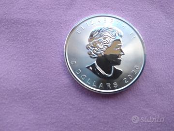 MAPLE LEAF 2020 (5 Dollar) - 1 oz. ARGENTO 999,9.