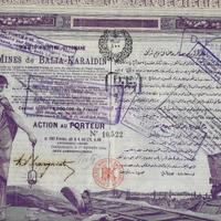 Costantinopoli * ANTICHE MINIERE * azione d'epoca