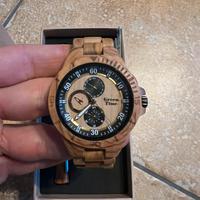 Orologio Green Time in legno naturale