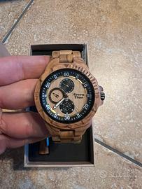 Orologio Green Time in legno naturale