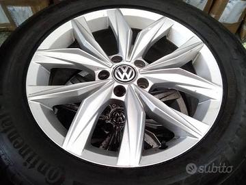 4 CERCHI 18" VOLKSWAGEN CON PNEUMATICI CONTINENTAL