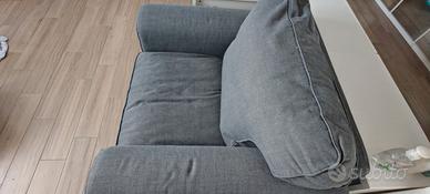 Poltrona Ikea Ektorp Hakebo grigio scuro completa