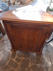 angoliera in legno di noce solo ritiro