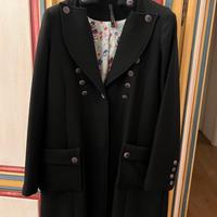 Cappotto nero svasato Manila Grace