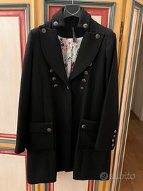 Cappotto nero svasato Manila Grace