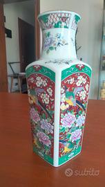 Vaso giapponese vintage porcellana floreale