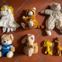 🧸 Lotto Peluche + Bambola in Porcellana - vintage