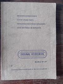 Manuale Originale Pezzi di ricambio Heidelgerg