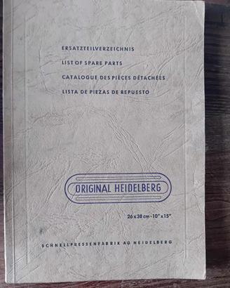 Manuale Originale Pezzi di ricambio Heidelgerg