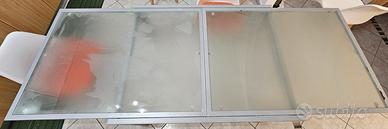Tavolo grande allungabile 120-240 cm vetro-8/10 po