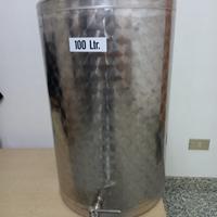 Serbatoio da 100 litri per l’olio in acciaio inox