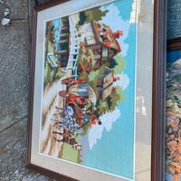Quadro a mezzo punto con cornice