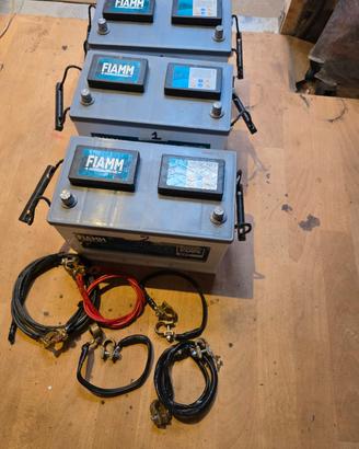 3 Batterie Fiamm 12v G28X 100Ah