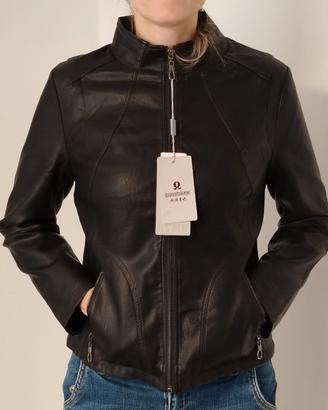 Giubbino in Vera pelle, nuovo, colore nero