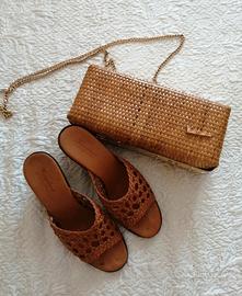 Scarpe sabot in vera pelle 