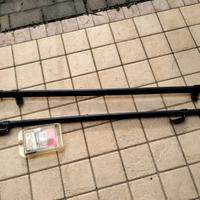 Barre portatutto per auto con railing aperti