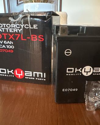 OTX7L-BS 12V, 6Ah 100 CCA 112x69x128mm