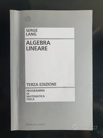 Algebra Lineare - Serge Lang - 3a Edizione