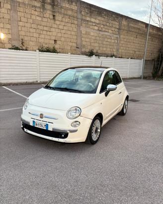 Fiat 500 1.2 benzina 2009 tetto panoramico EURO5