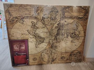 Maison Du Monde - Stampa Planisfero Mondo Antico