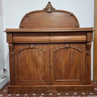 Credenza inglese fine 1800 in mogano massello