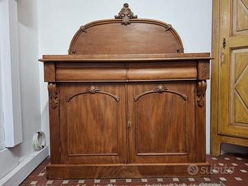 Credenza inglese fine 1800 in mogano massello