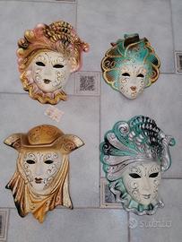 Maschere originali di Carnevale di Venezia. 
