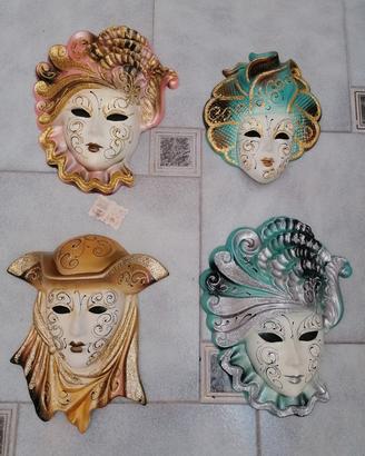 Maschere originali di Carnevale di Venezia. 